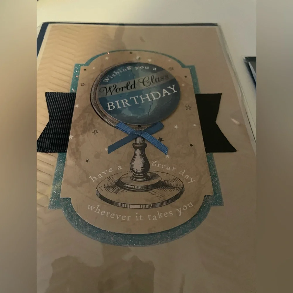 Birthday cards, Men’s (Male) Boy 3D Handmade, Burgoyne Cards, Set of 2, Travel